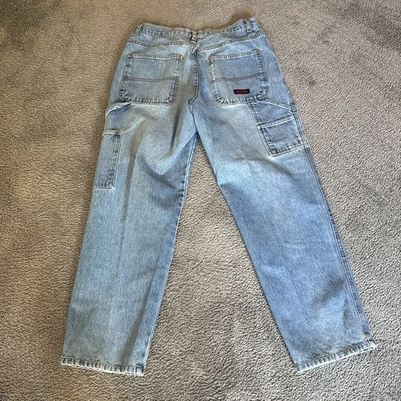 Wolverine Blue Denim Carpenter Style Denim Jeans. Medium Wash. Size 36 X 32. - Picture 4 of 9
